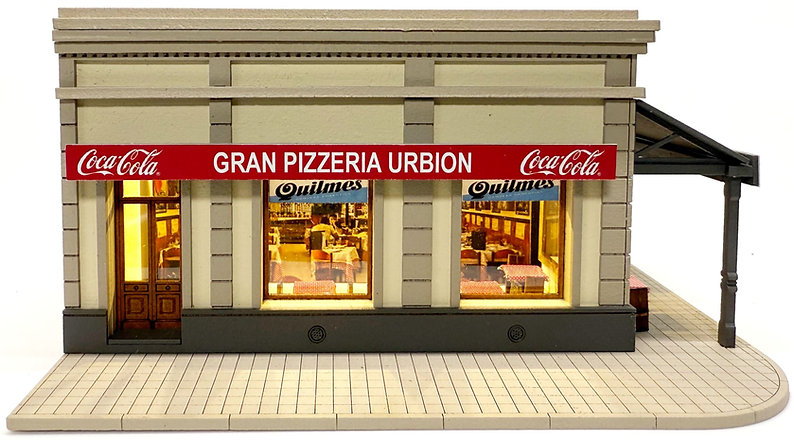 Pizzeria Urbion - Escala H0 - Art.617 Miniature World - Imagen 2