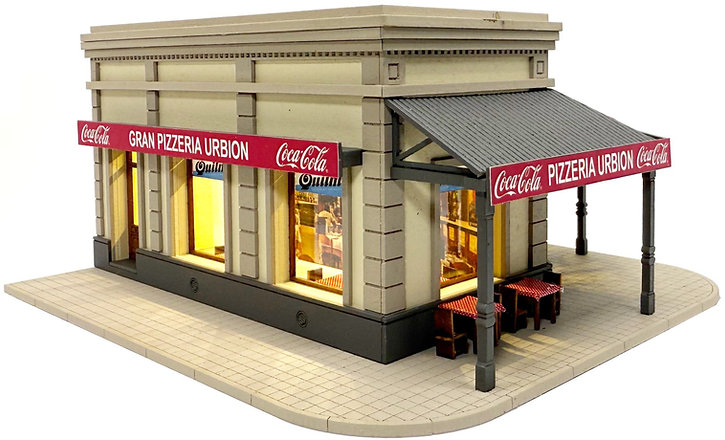 Pizzeria Urbion - Escala H0 - Art.617 Miniature World - Imagen 3