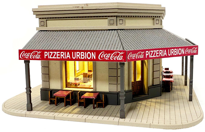 Pizzeria Urbion - Escala H0 - Art.617 Miniature World - Imagen 4